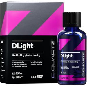 imageCARPRO CQUARTZ DLight  UV Ceramic Coating for PPF Headlights Plastics ampamp Paint  Prevents Yellowing Fading ampamp Cracking  Maintains Gloss Prevents Discoloration Ensures Surfaces Stay Vibrant  30ml30mL