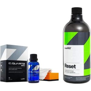 imageCARPRO CQUARTZ SiC 30ml Kit amp CARPRO Reset Intensive Car Shampoo 1 Liter Perfect Partner to Nanotechnology Based Sealants and Coatings  Bundle
