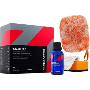 imageCARPRO CQUARTZ UK 3030ml Kit Ceramic Coating Finish Bonds to Paint Glass Metal and Plastic DabDab Wash Mitt Car Wash Glove  Bundle