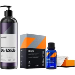 imageCARPRO Darkside Tire amp Rubber Sealant 500mL CQUARTZ DLUX Wheel and Trim Coat 30mL Bundle