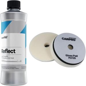 imageCARPRO Reflect High Gloss Finishing Polish 500mL 17oz amp CARPRO Gloss Pad Made of Unique Japanese Open Cell Polyurethane Foam 5 Pack of 1 Bundle
