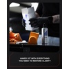 image:imageCARPRO GofX  Glass Cleaner Oil Film Remover Light Glass Polish amp Restorer  StreakFree CrystalClear Polish by Hand or Machine  Liter 34oz150mL Kit
