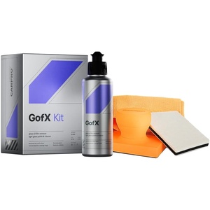 image:imageCARPRO GofX  Glass Cleaner Oil Film Remover Light Glass Polish amp Restorer  StreakFree CrystalClear Polish by Hand or Machine  Liter 34oz150mL Kit